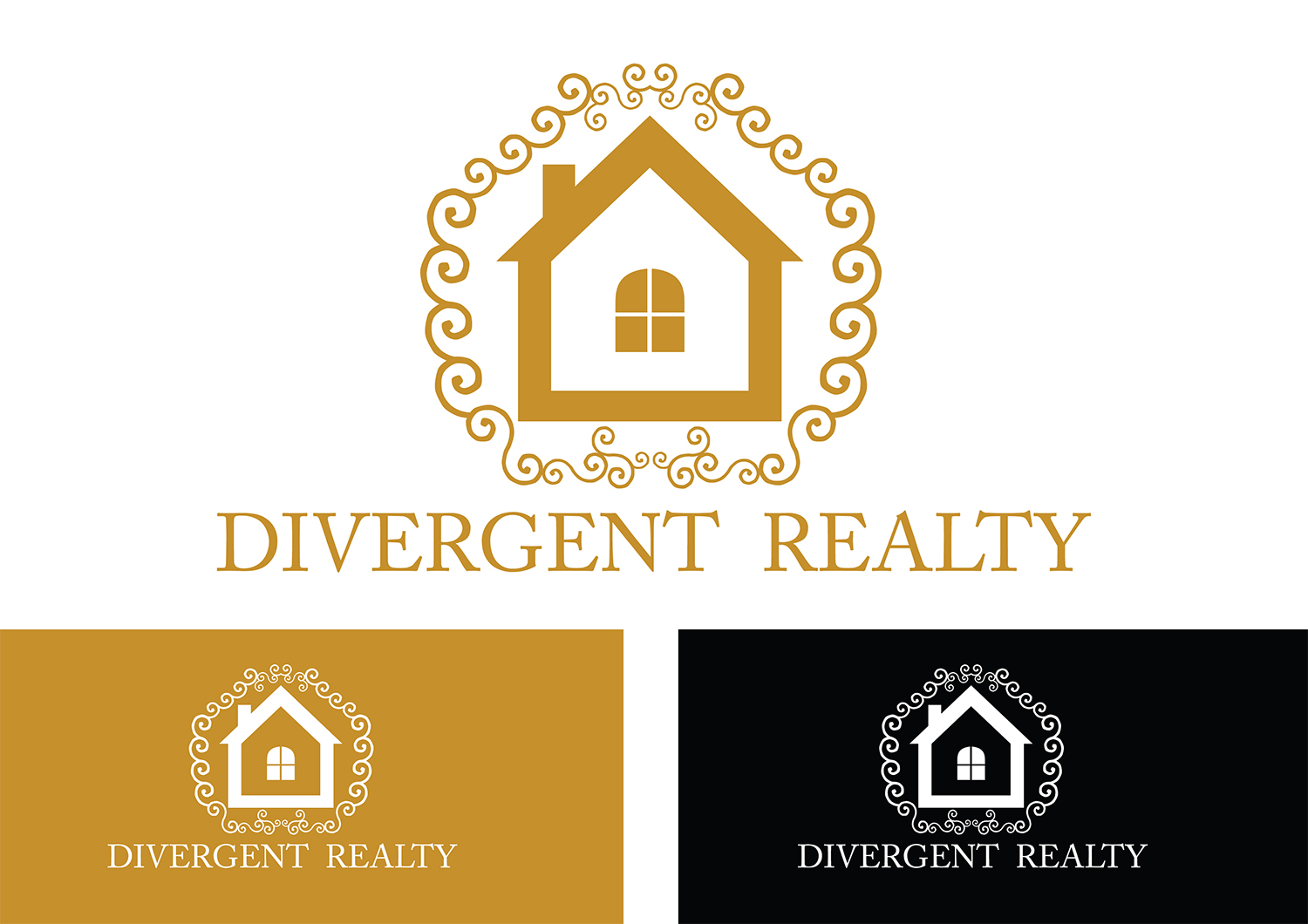 Diseño de Logo por kuya.P para Divergent Realty  | Diseño #14820413