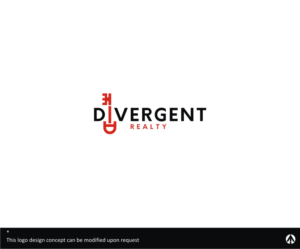 Logo Design by MBARO for Divergent Realty  | Design #14823173