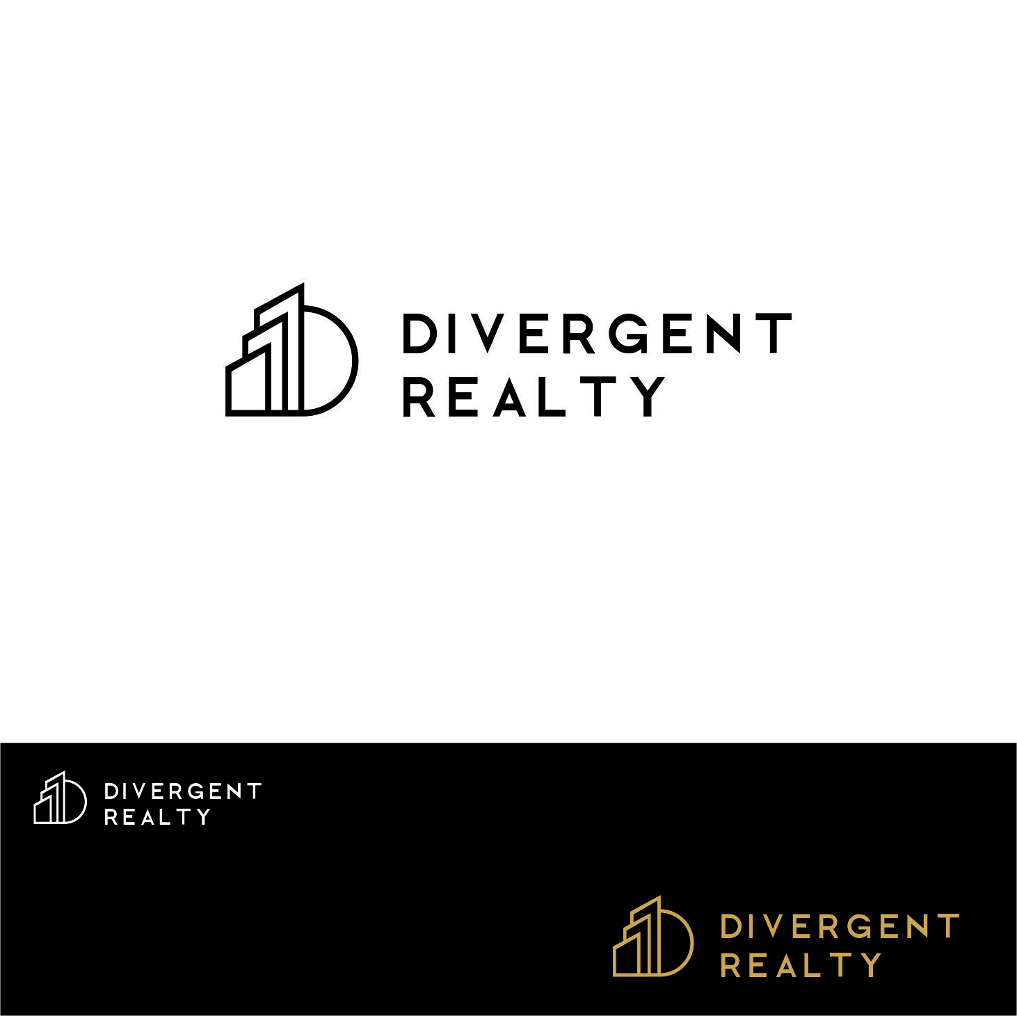 Logo Design by Mohits27 for Divergent Realty  | Design #14821105