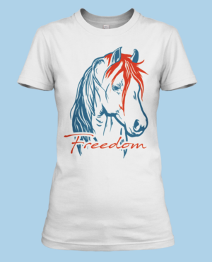 ORIGINAL Freedom Patriotic Painted Horse Head T-shirt design | T-Shirt-Design von theodorusdick14