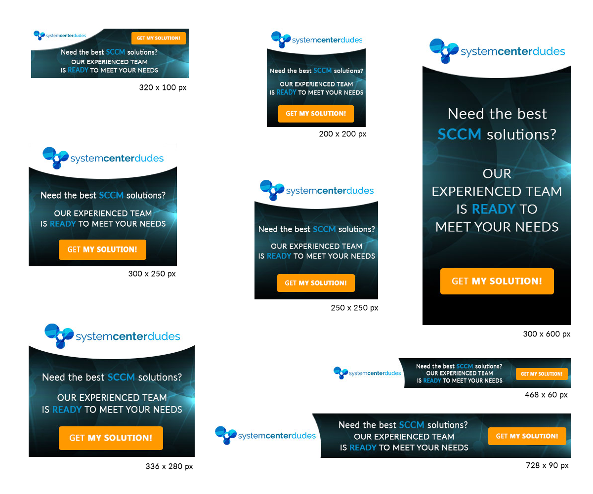 Modern Professional Banner Ad Design For System Center Dudes By