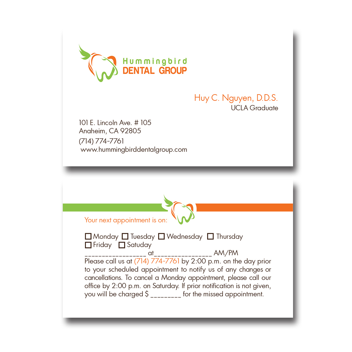 Logo Design by deba1980 for Hummingbird Dental Group | Design #14874482