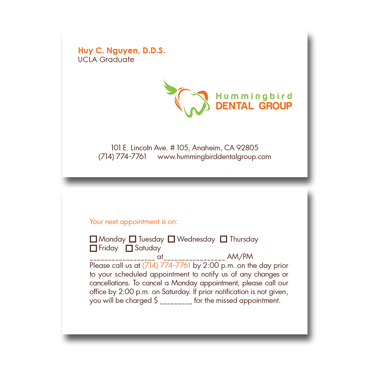 Logo Design by deba1980 for Hummingbird Dental Group | Design #14874485