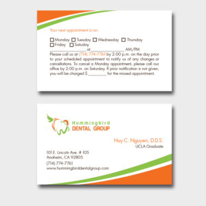 Logo Design by deba1980 for Hummingbird Dental Group | Design: #14879790