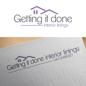 Logo Design by Tyler Blake Designs for Getting it done interior linings | Design: #14699324