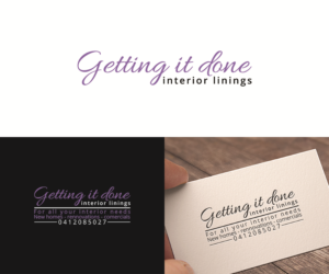 Logo Design by eMARK for Getting it done interior linings | Design: #14755232