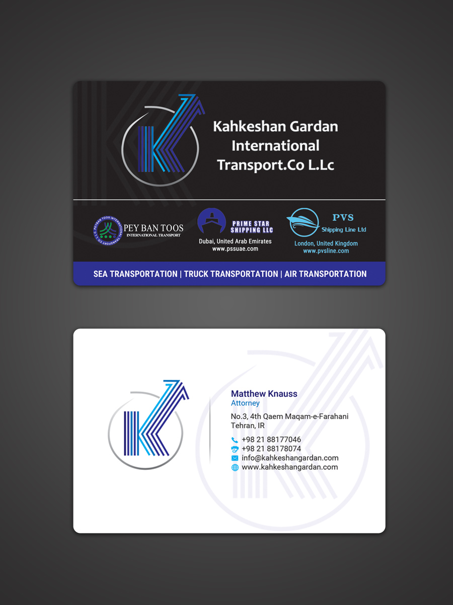 Business Card Design by Sandaruwan for Prime Star Shipping LLC | Design #14706202