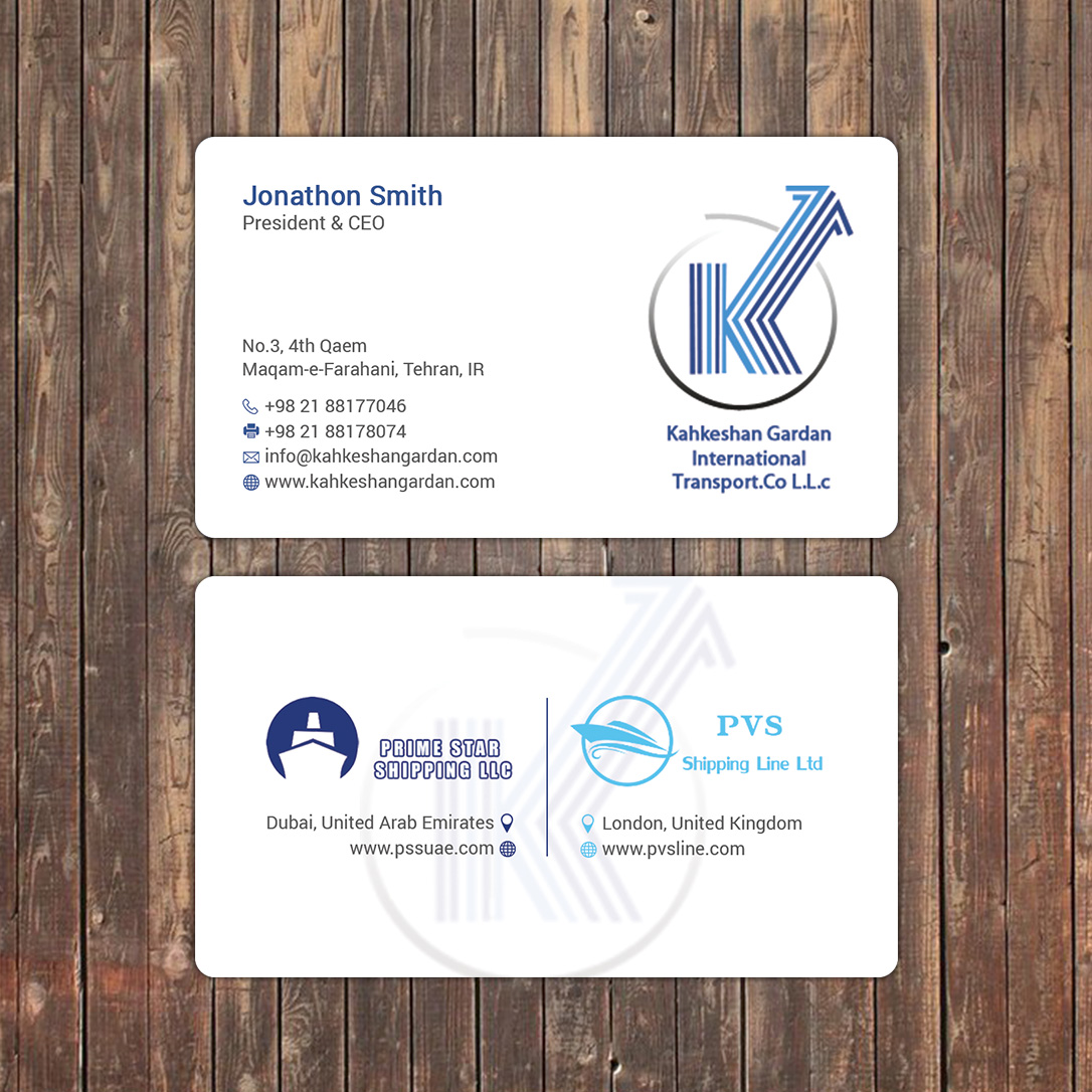 Business Card Design by Sky007 for Prime Star Shipping LLC | Design #14705756