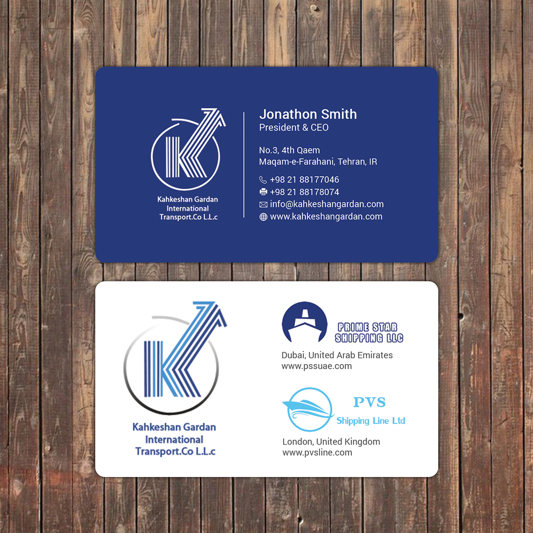 Business Card Design by Sky007 for Prime Star Shipping LLC | Design #14724103