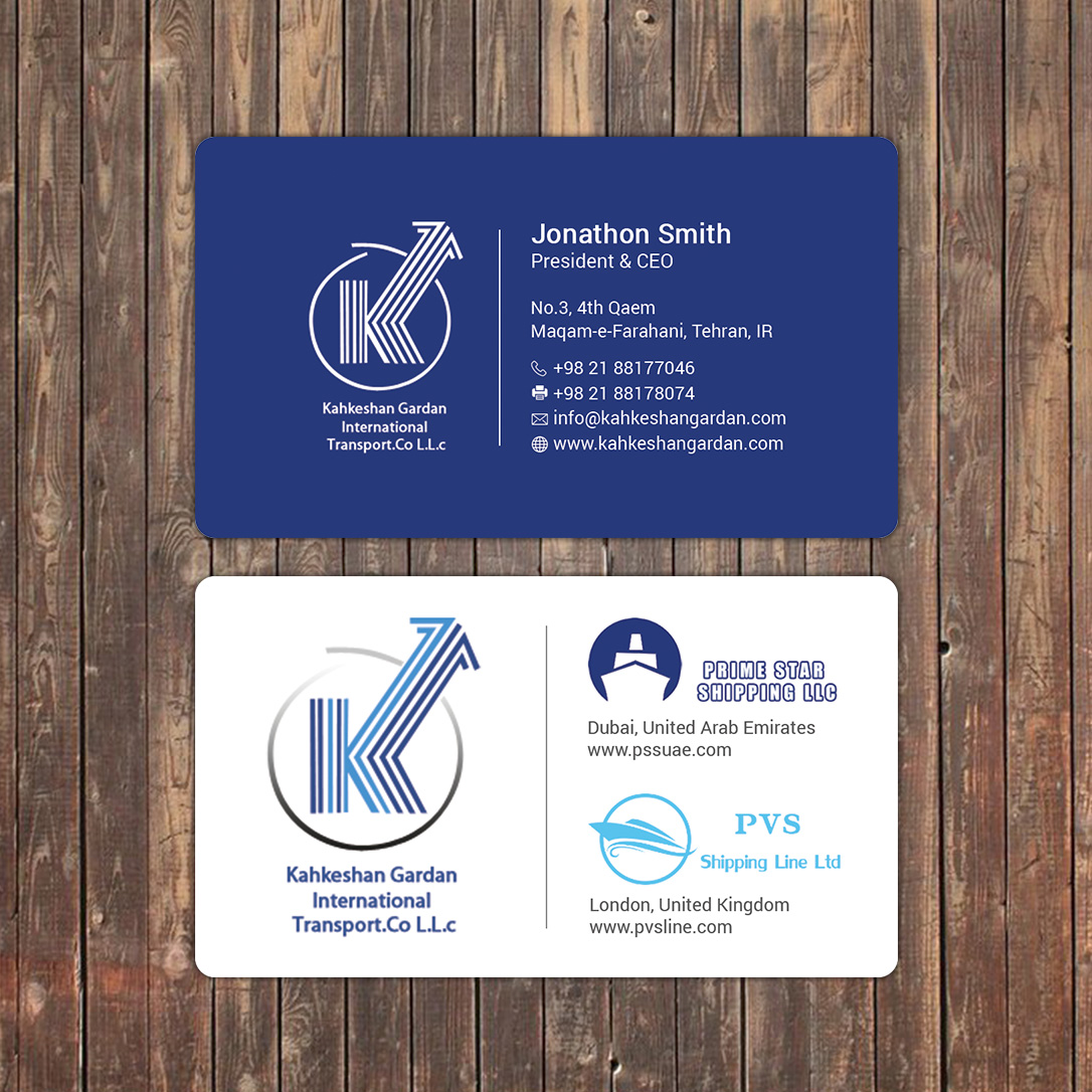 Business Card Design by Sky007 for Prime Star Shipping LLC | Design #14724115