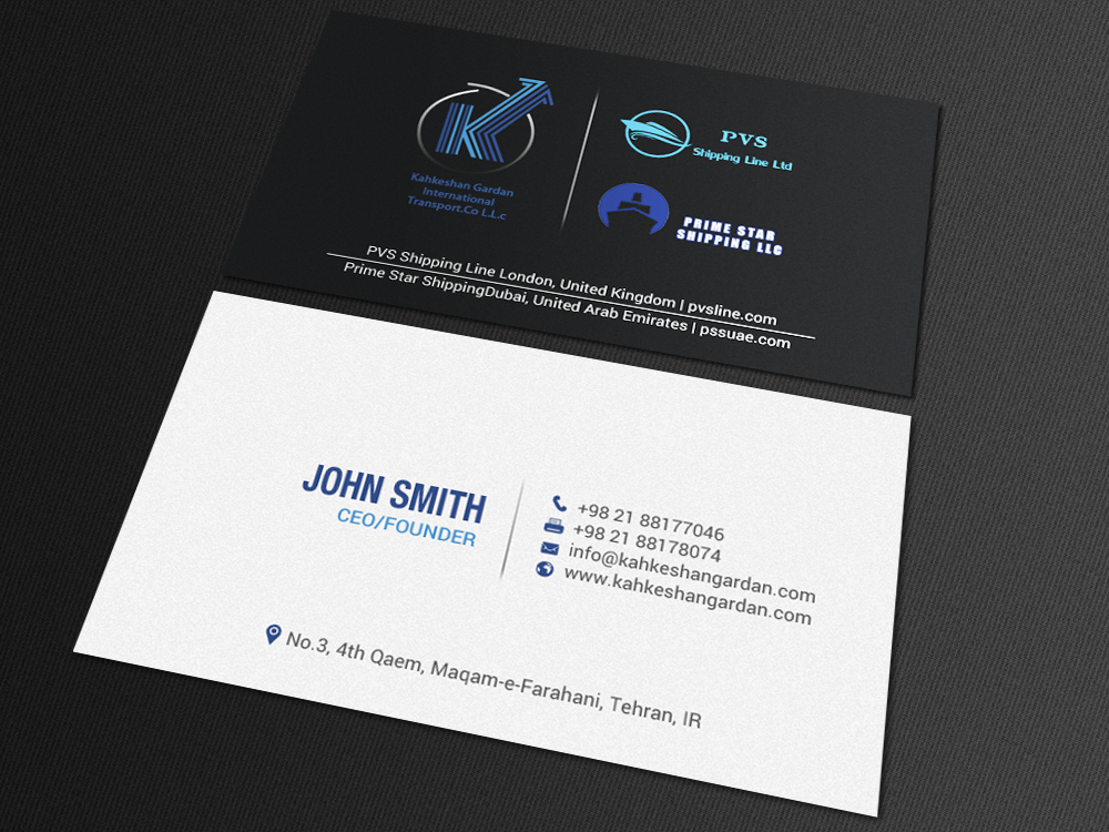 Diseño de Tarjeta de Presentación por chandrayaan.creative para Prime Star Shipping LLC | Diseño #14710883