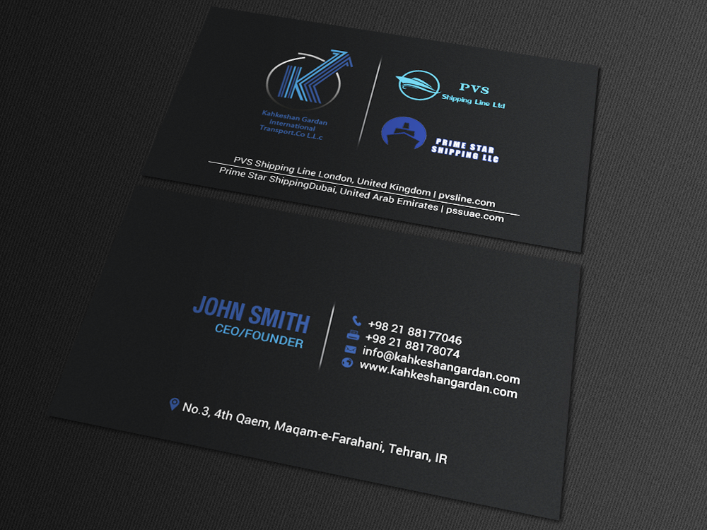 Diseño de Tarjeta de Presentación por chandrayaan.creative para Prime Star Shipping LLC | Diseño #14710884