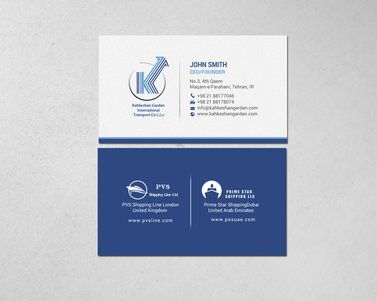 Diseño de Tarjeta de Presentación por chandrayaan.creative para Prime Star Shipping LLC | Diseño #14710887