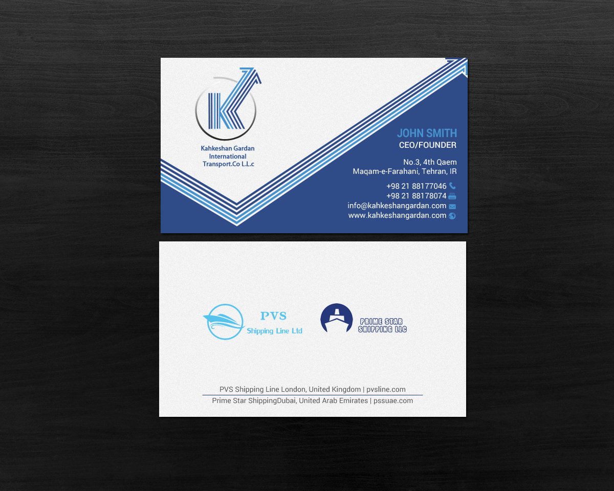 Diseño de Tarjeta de Presentación por chandrayaan.creative para Prime Star Shipping LLC | Diseño #14711022