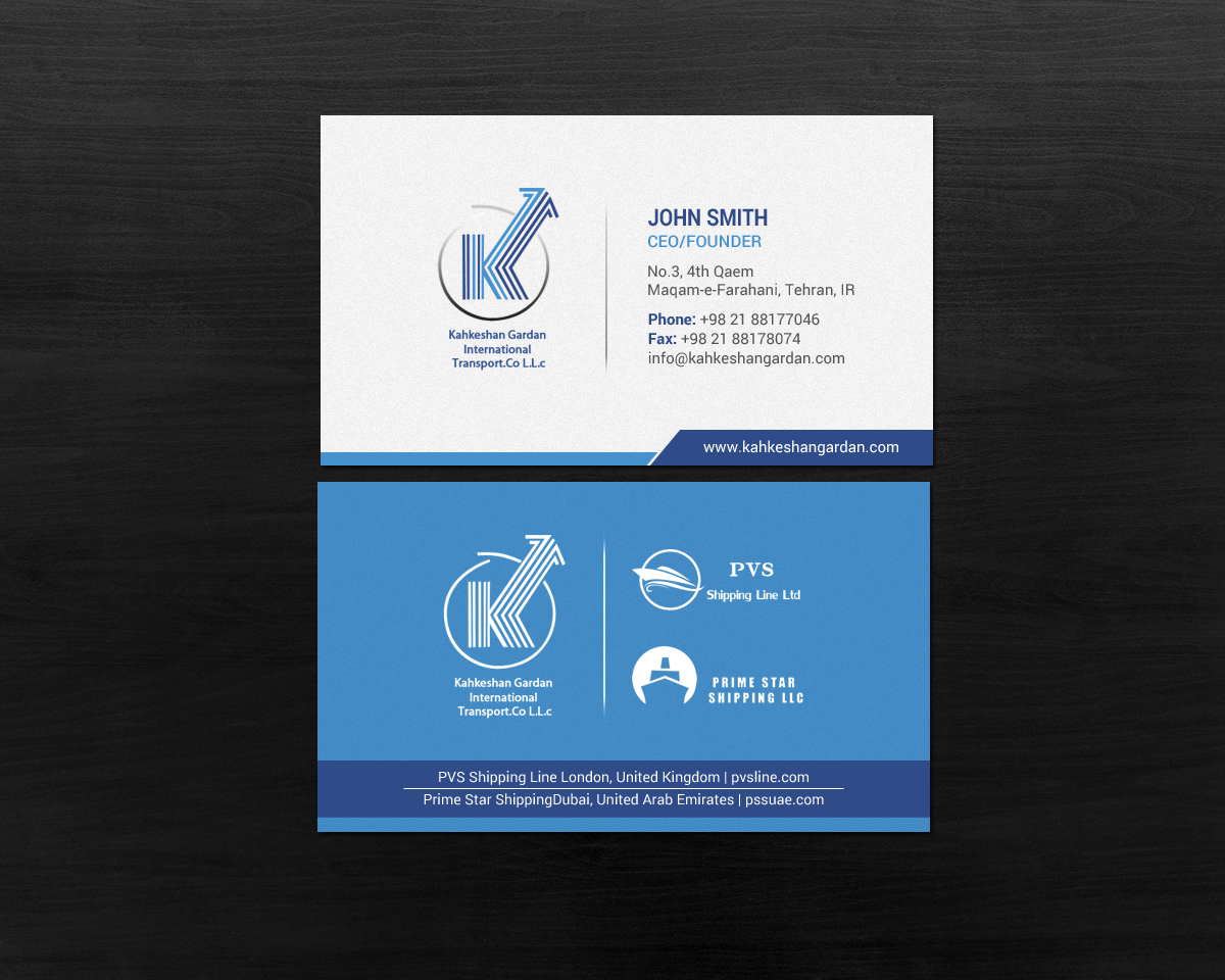 Diseño de Tarjeta de Presentación por chandrayaan.creative para Prime Star Shipping LLC | Diseño #14711024