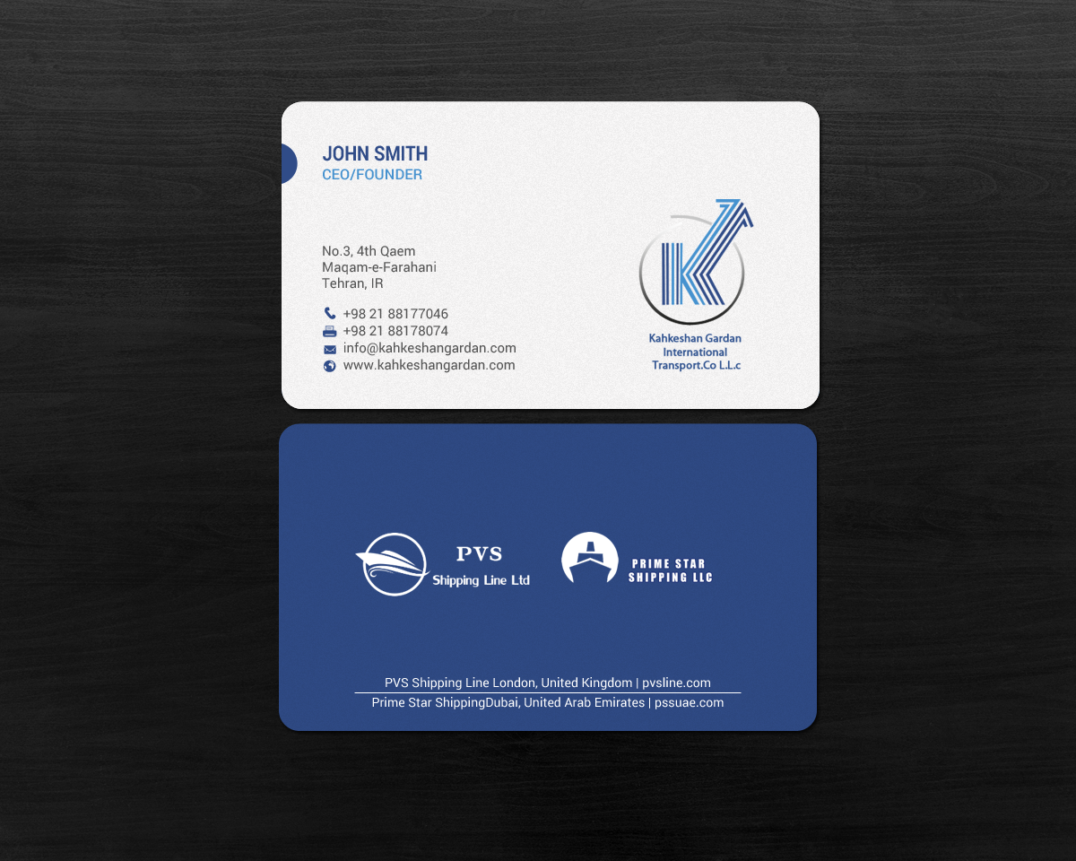 Diseño de Tarjeta de Presentación por chandrayaan.creative para Prime Star Shipping LLC | Diseño #14711059
