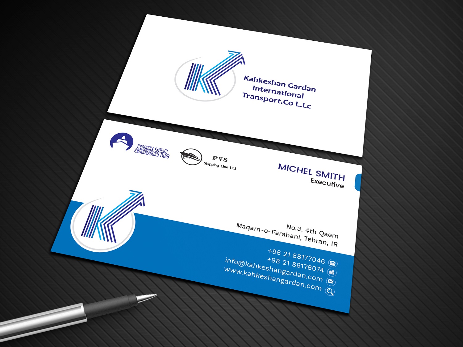 Business Card Design by Graphic Flame for Prime Star Shipping LLC | Design #14722809