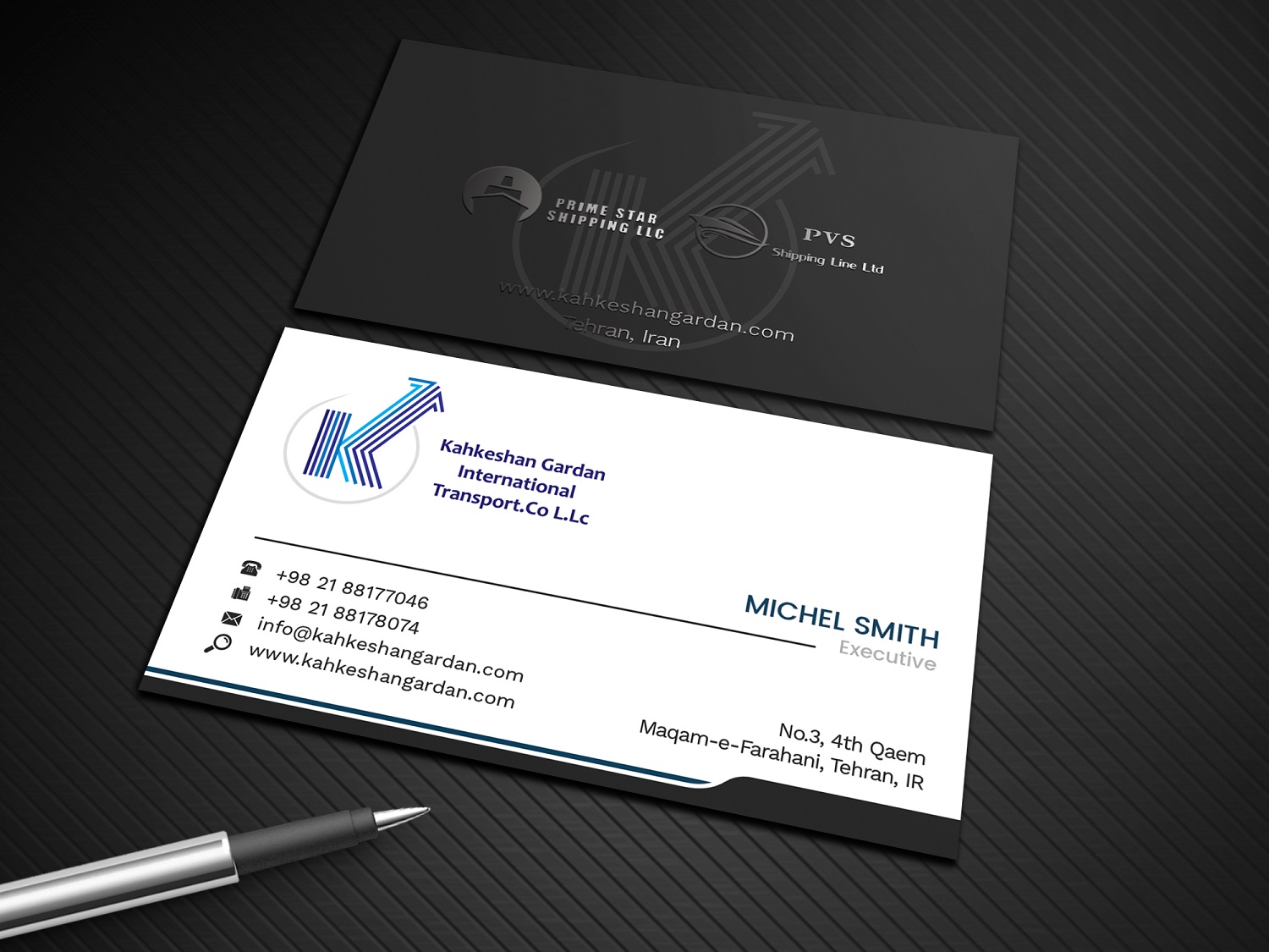 Business Card Design by Graphic Flame for Prime Star Shipping LLC | Design #14734454