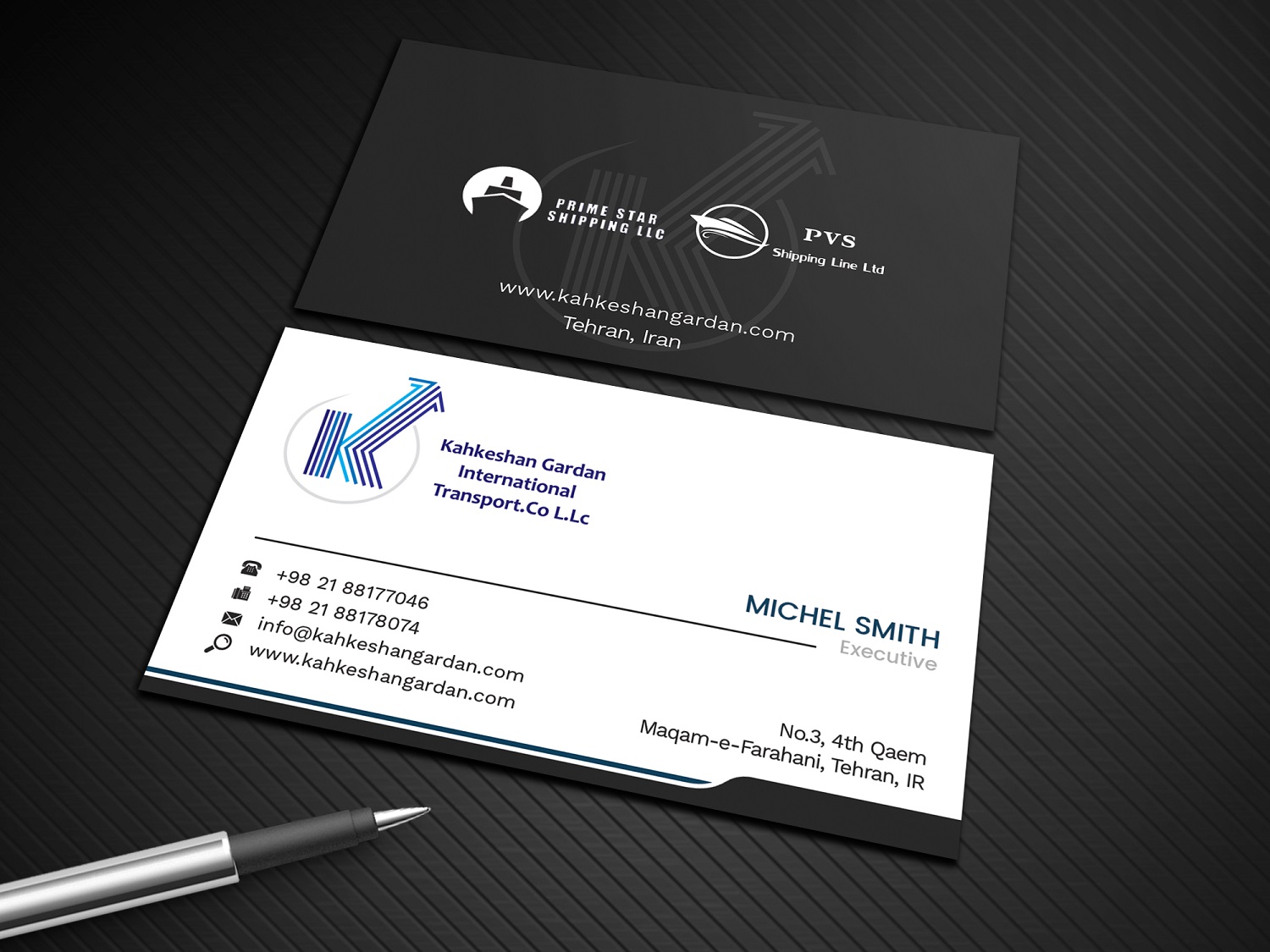 Business Card Design by Graphic Flame for Prime Star Shipping LLC | Design #14734455