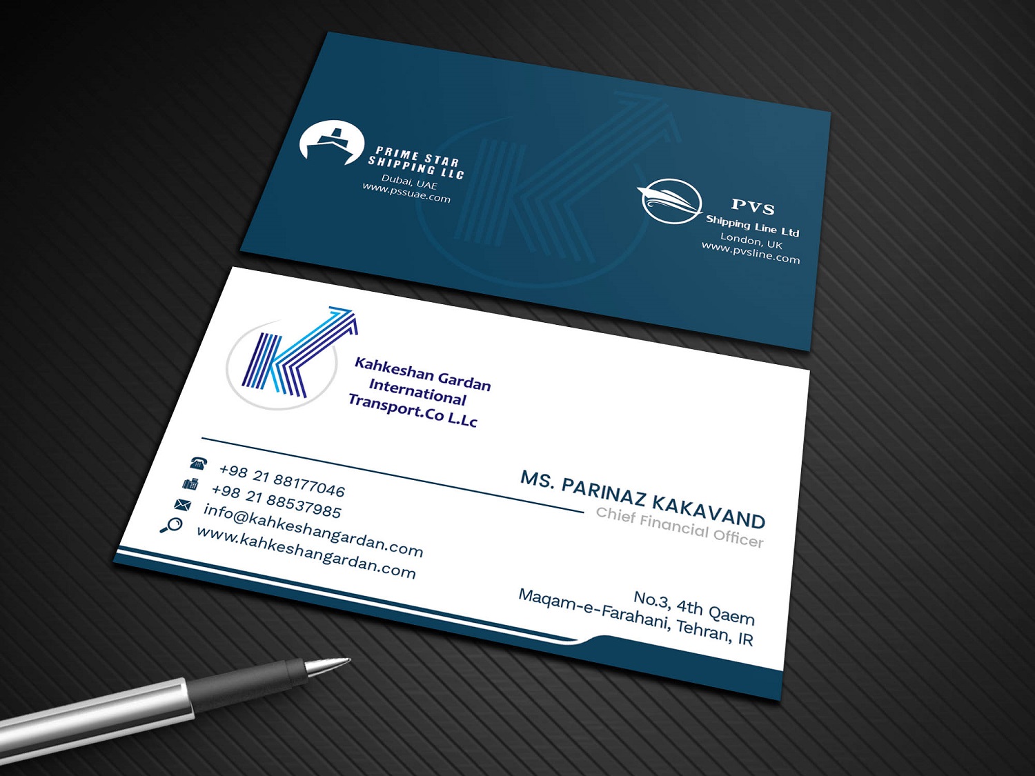 Business Card Design by Graphic Flame for Prime Star Shipping LLC | Design #14760917