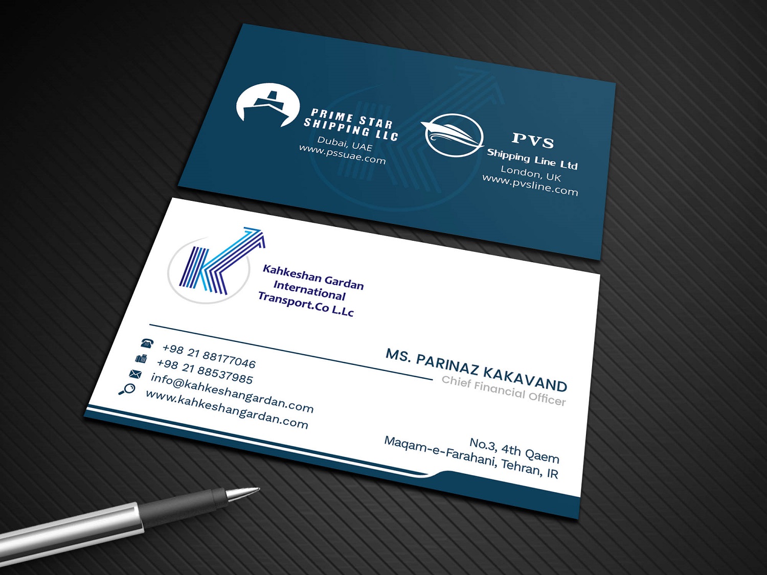Business Card Design by Graphic Flame for Prime Star Shipping LLC | Design #14760918