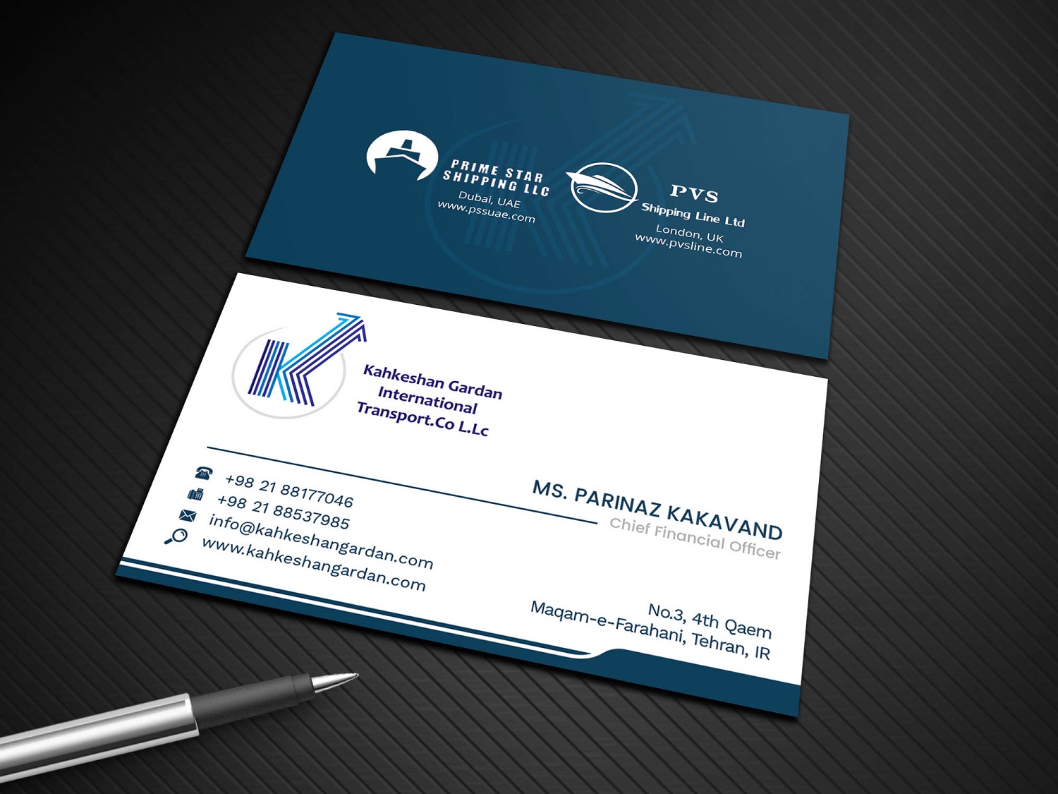 Business Card Design by Graphic Flame for Prime Star Shipping LLC | Design #14767450