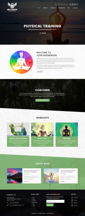 Wordpress Design by pb for Supreme Psyche | Design: #14713154