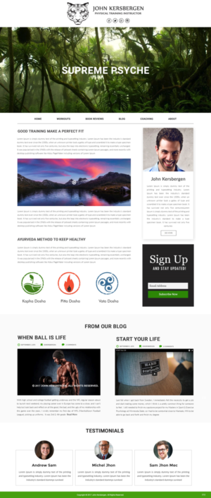 Wordpress Design by pb for Supreme Psyche | Design: #14713156