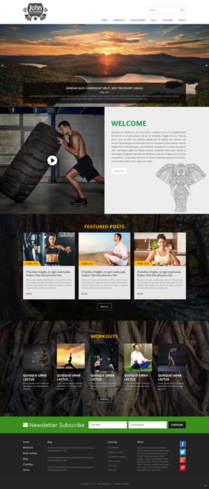 Personal and Group Fitness Instructor Needs a Logo Design and Word Press page set up 