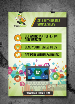 Poster for a online company that buys your stuff  | Diseño de Póster por Achiver