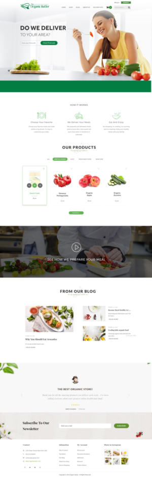 Web Design par Xclusive Designers pour Jones-Naicovi Family Trust t/a The Organic Butler | Design #14785966