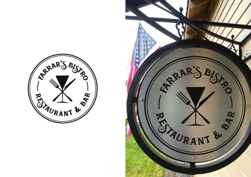 Logo Design by The Marble Peach for Farrar's Bistro | Design #14724274