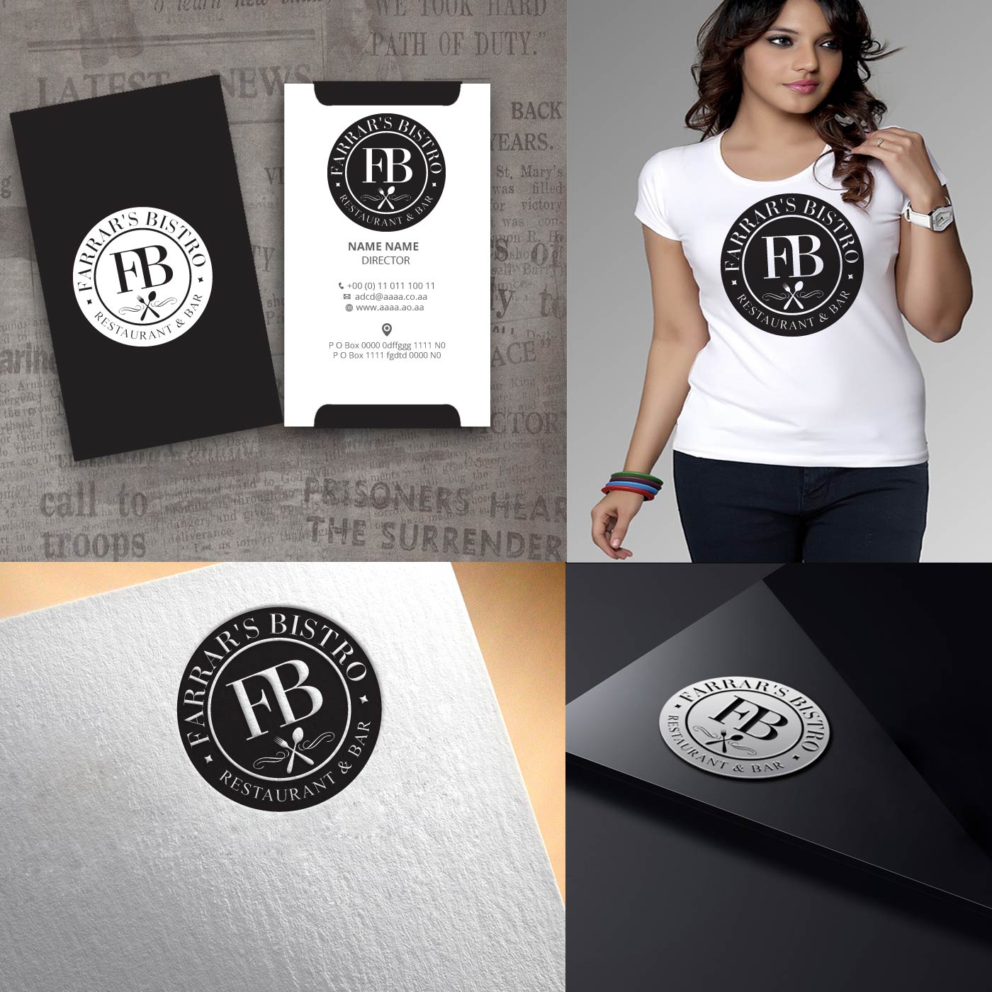 Logo-Design von zebronicgraphic für Farrar's Bistro | Design #14734125