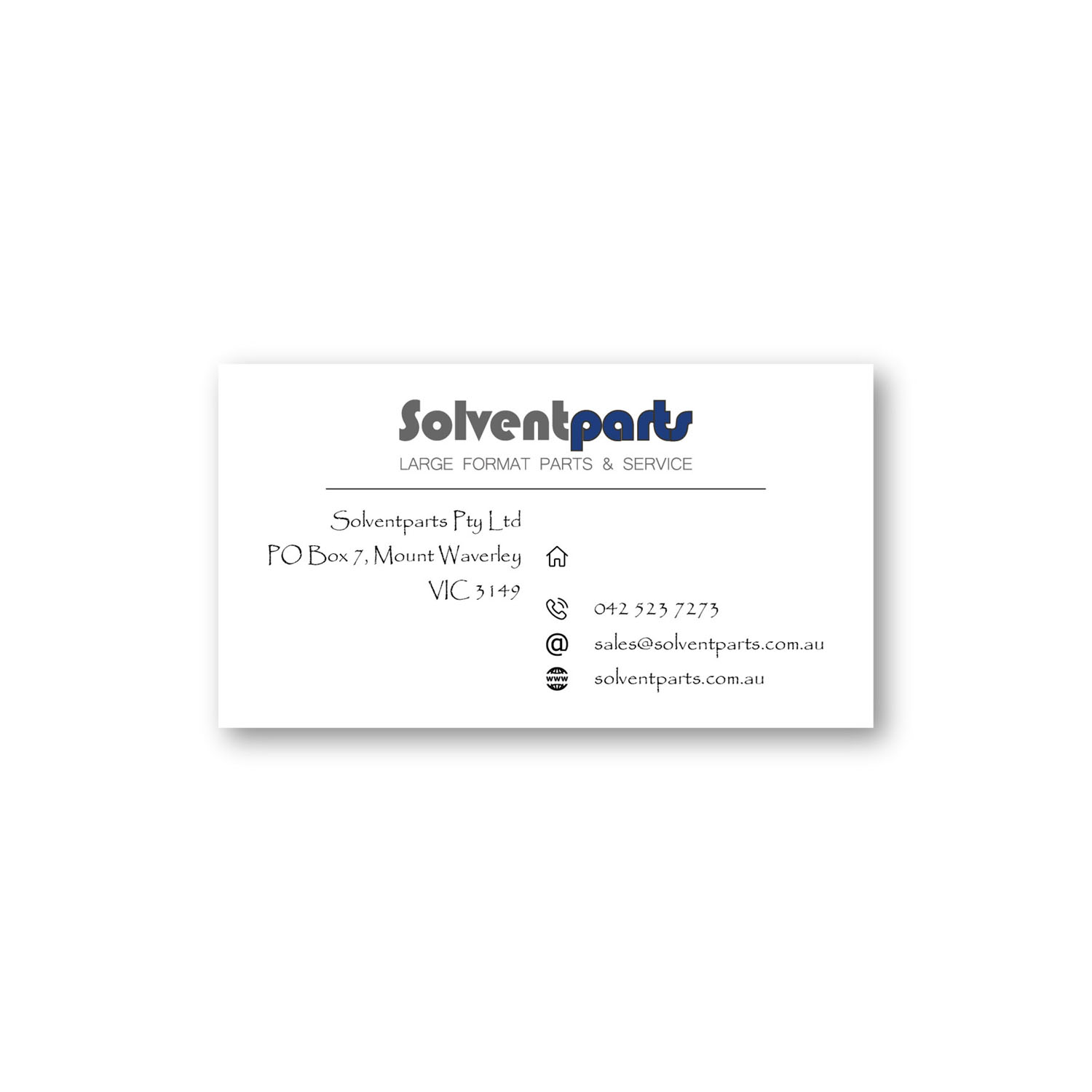 Diseño de Tarjeta de Presentación por Ivan84 para SOLVENTPARTS | Diseño #14714389