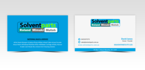 Business Card Design by Pointless Pixels India for SOLVENTPARTS | Design #14721552