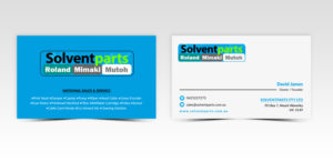 Diseño de Tarjeta de Presentación por Pointless Pixels India para SOLVENTPARTS | Diseño: #14721555