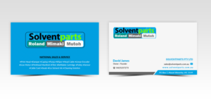 Diseño de Tarjeta de Presentación por Pointless Pixels India para SOLVENTPARTS | Diseño: #14722585