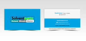 Diseño de Tarjeta de Presentación por Pointless Pixels India para SOLVENTPARTS | Diseño: #14722586