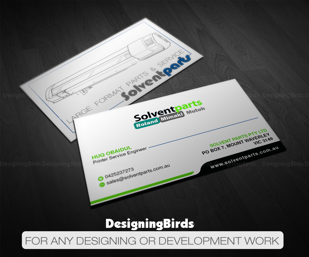 Design de Carte de Visite par Designing Birds pour SOLVENTPARTS | Design #14718219