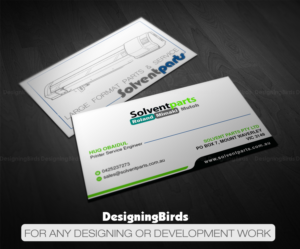 Diseño de Tarjeta de Presentación por Designing Birds para SOLVENTPARTS | Diseño: #14718219