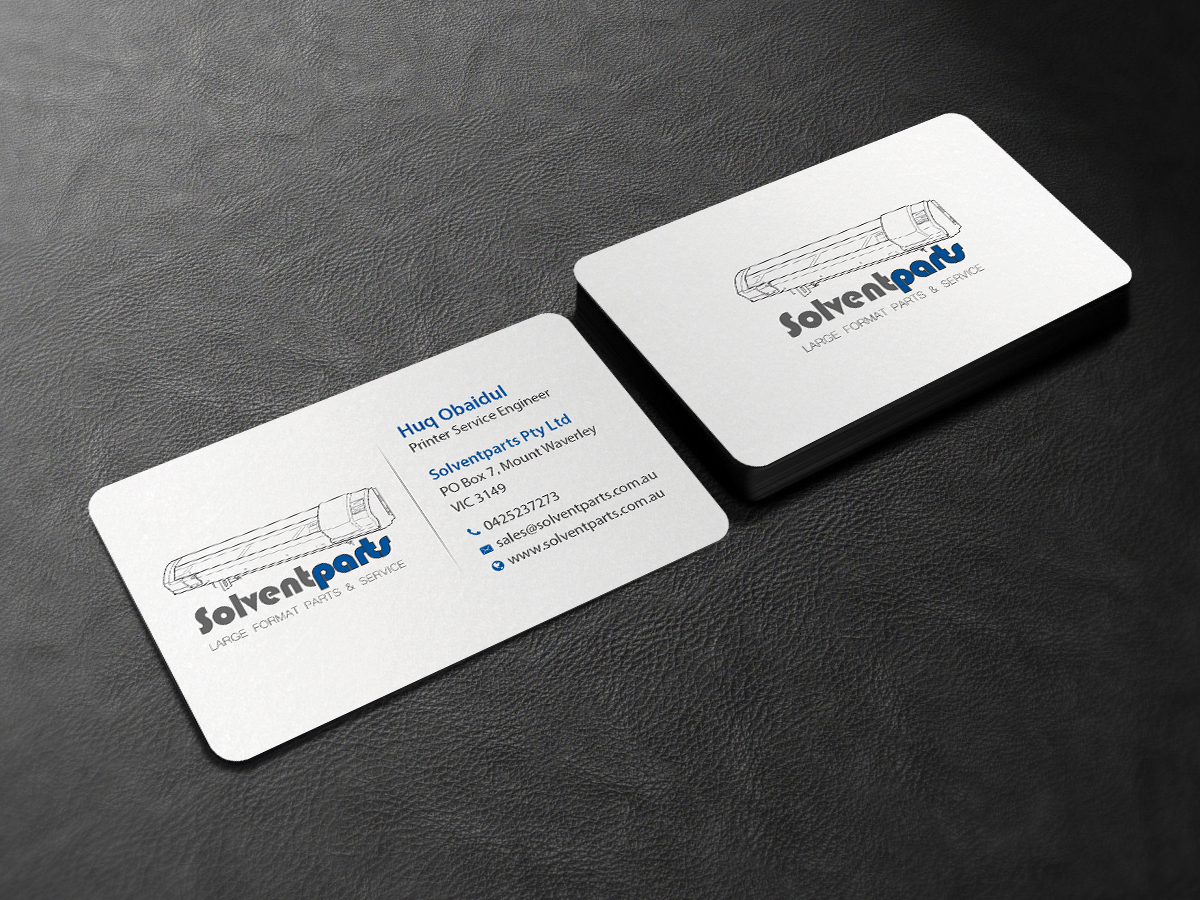 Business Card Design by Creations Box 2015 for SOLVENTPARTS | Design #14729013