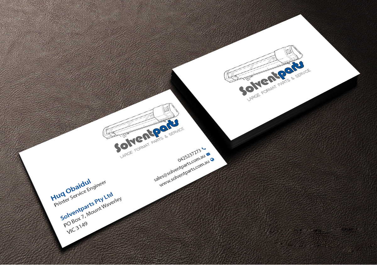 Diseño de Tarjeta de Presentación por Creations Box 2015 para SOLVENTPARTS | Diseño #14729015