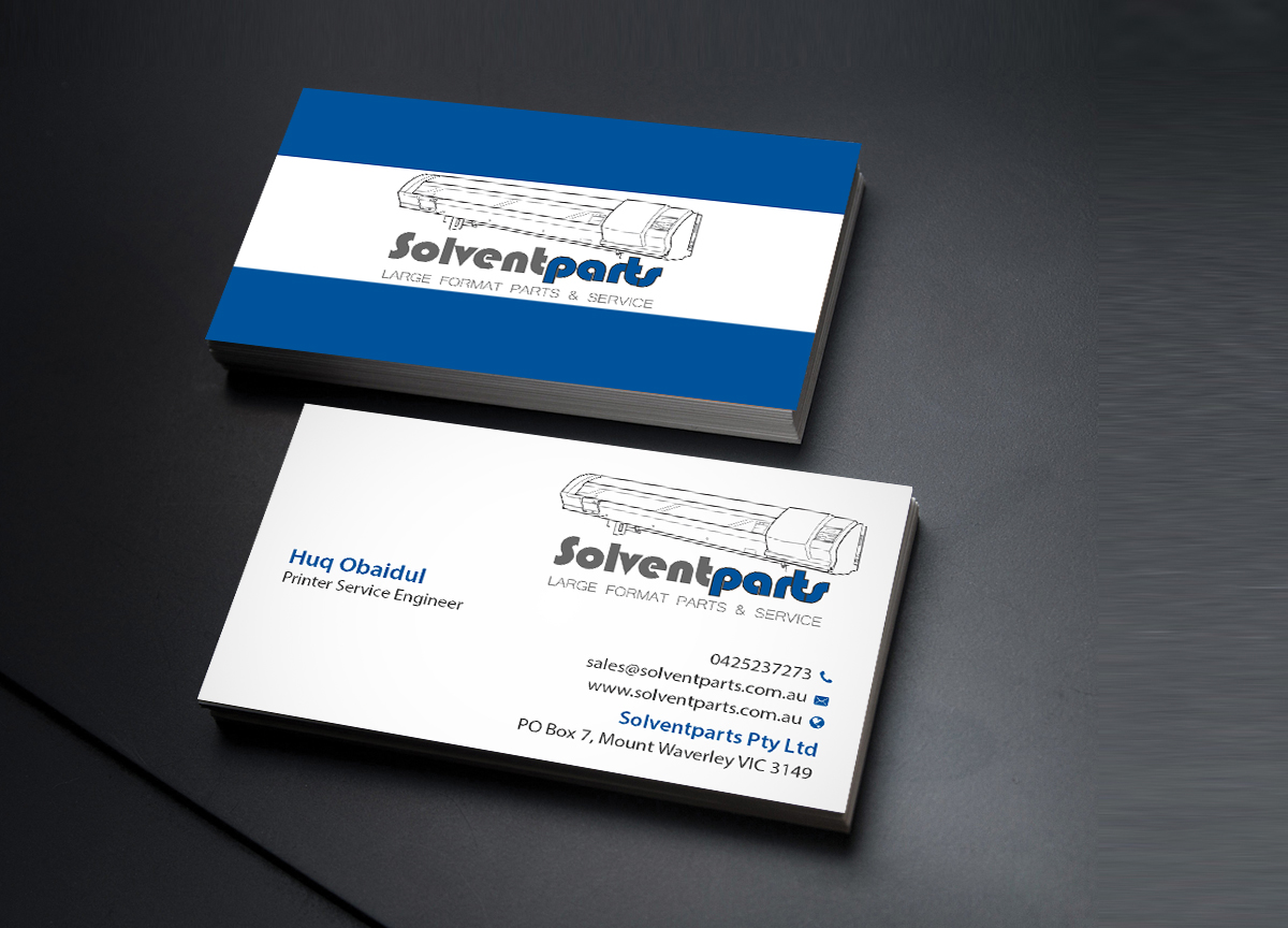 Diseño de Tarjeta de Presentación por Creations Box 2015 para SOLVENTPARTS | Diseño #14729016