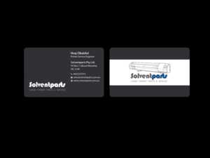 Business Card Design by Creations Box 2015 for SOLVENTPARTS | Design: #14729024