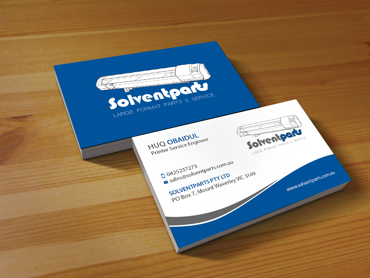 Diseño de Tarjeta de Presentación por Creations Box 2015 para SOLVENTPARTS | Diseño #14742831