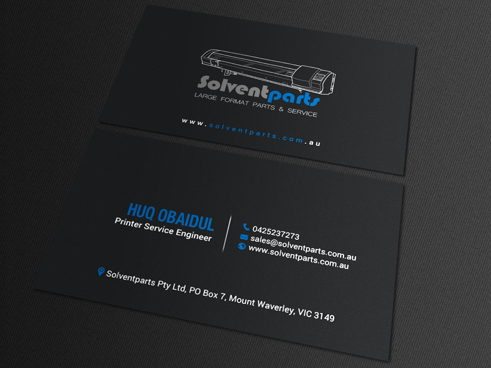 Visitenkarten-Design von chandrayaan.creative für SOLVENTPARTS | Design #14722942