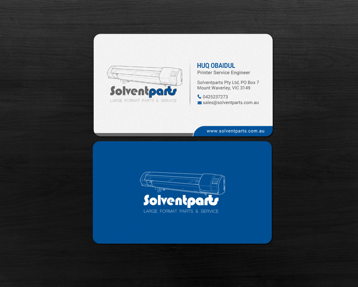 Business Card Design by chandrayaan.creative for SOLVENTPARTS | Design #14723113
