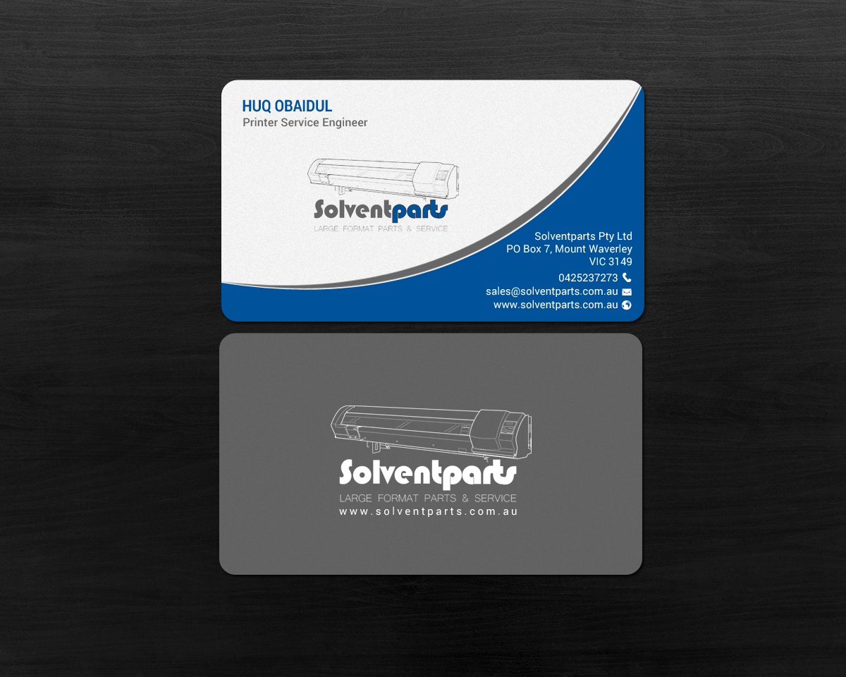 Visitenkarten-Design von chandrayaan.creative für SOLVENTPARTS | Design #14723116