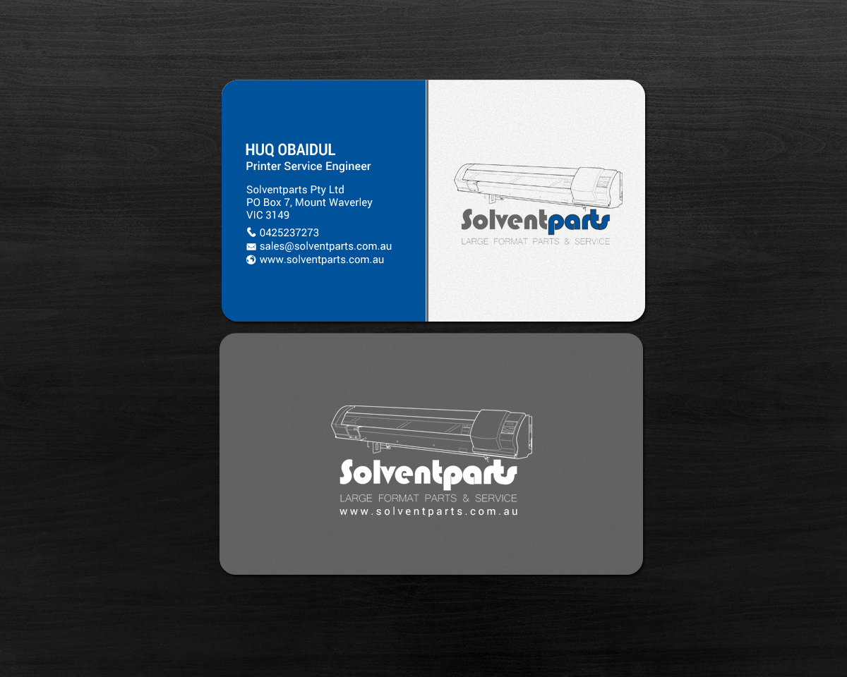 Diseño de Tarjeta de Presentación por chandrayaan.creative para SOLVENTPARTS | Diseño #14723118