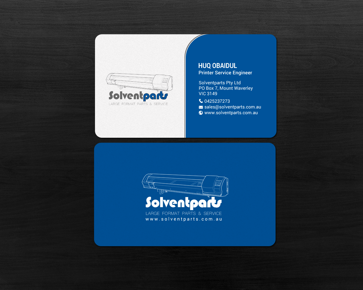 Diseño de Tarjeta de Presentación por chandrayaan.creative para SOLVENTPARTS | Diseño #14723271